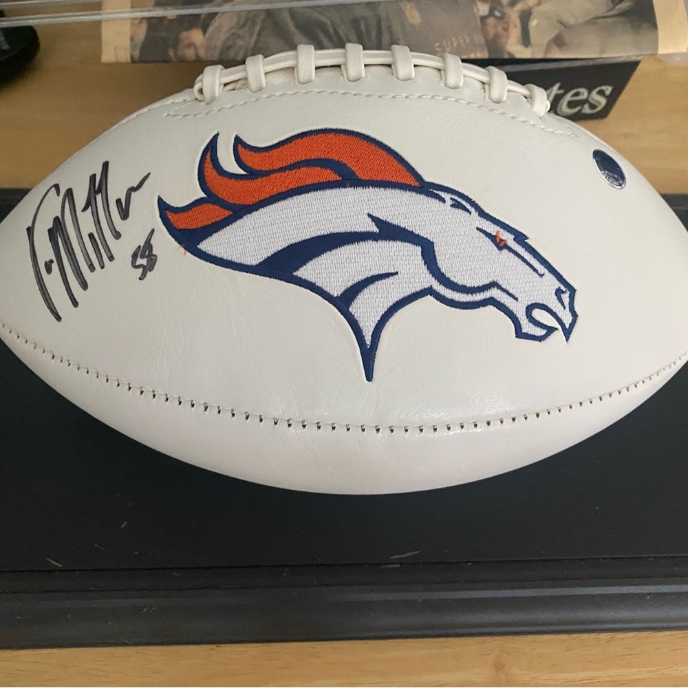 Authentic Signed Von Miller Denver Broncos #58 football
